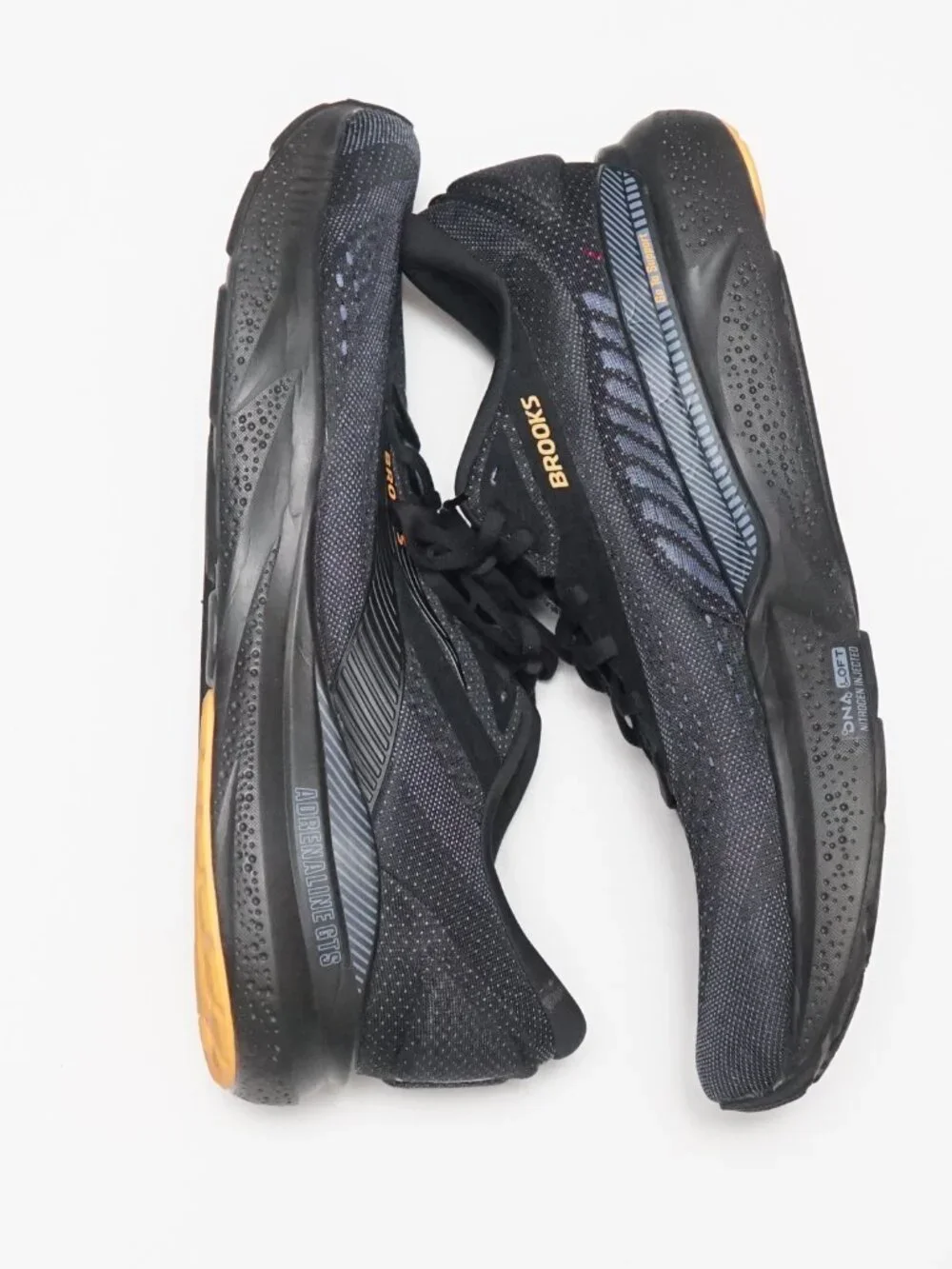 Brooks Adrenaline GTS 24 Black Country Blue Orange Size 15 Men’s Running